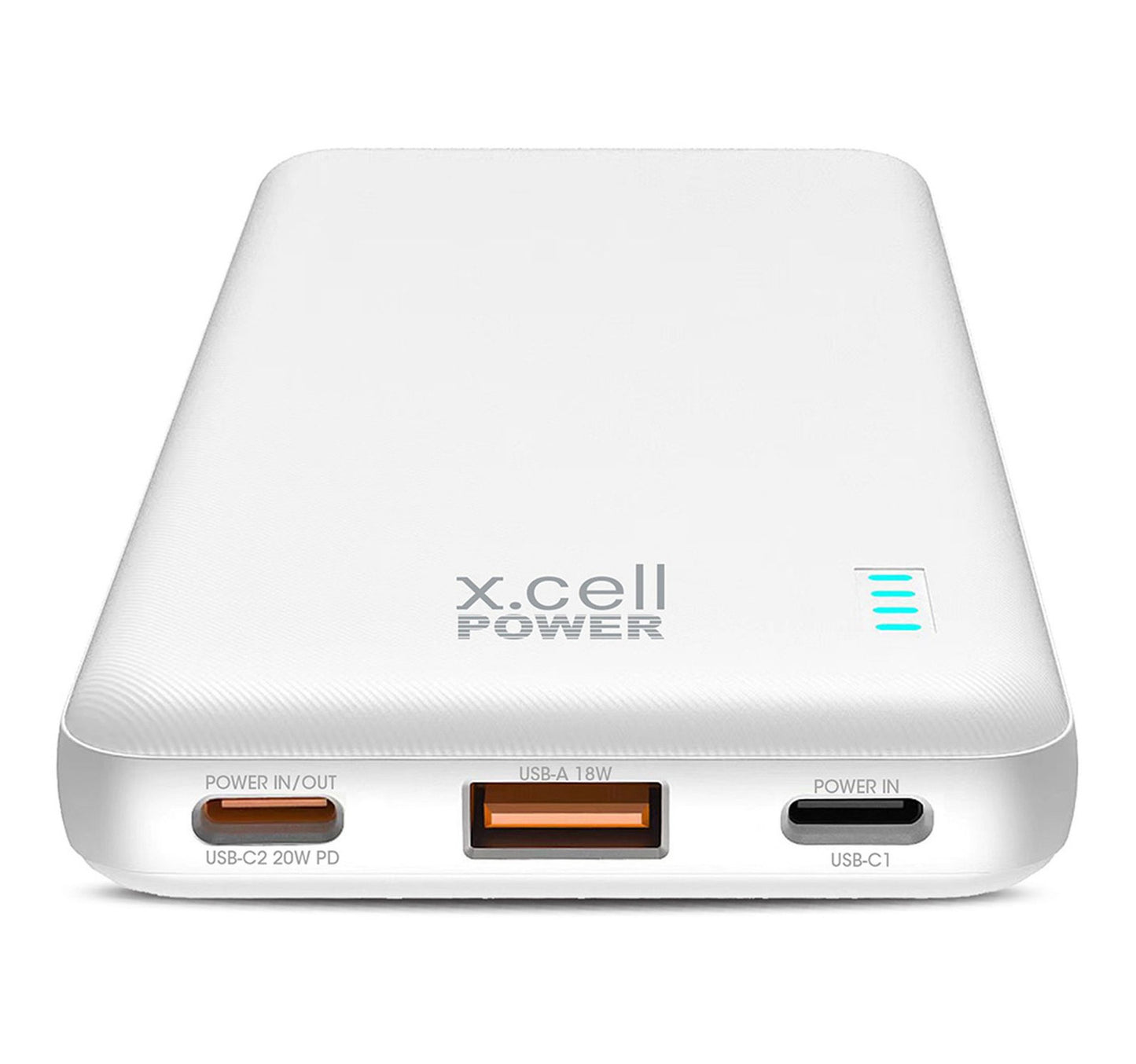 Xcell Power Bank, 10200 mAh, White, PC-10200PD
