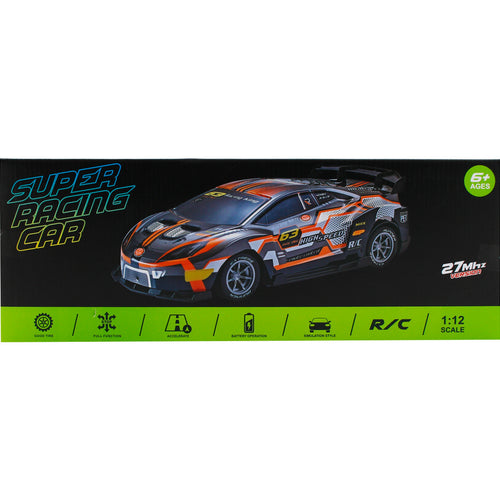 Skid Fusion 1:12 Scale Super Racing Car, 9712-3