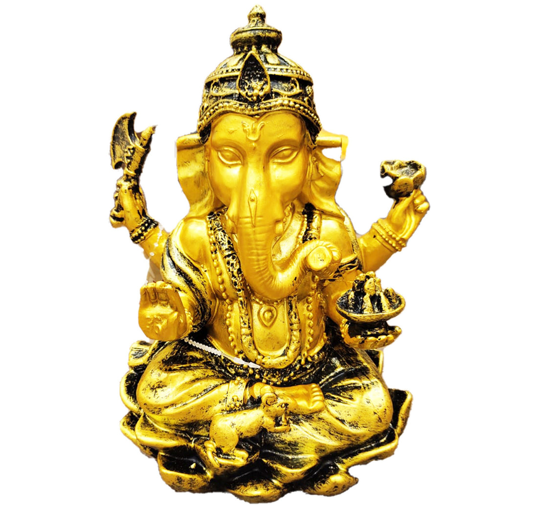 Maple Leaf Ganapathi Figurine Y-02