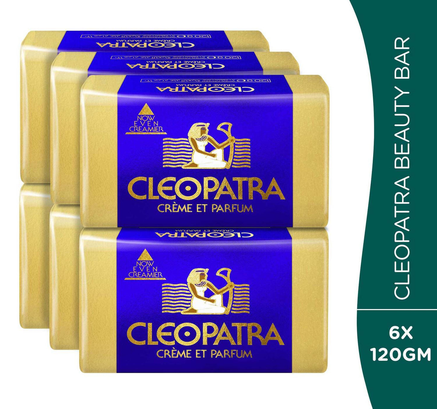 Cleopatra Beauty Bar Soap Value Pack 6 x 120 g