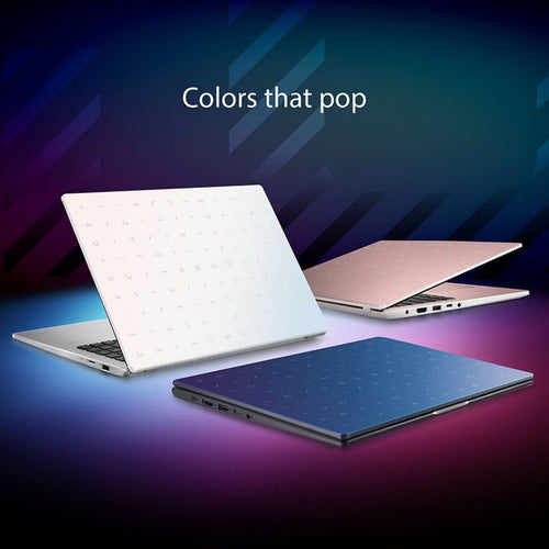 Asus Viviobook Go 15 Laptop, 15.6 inches HD Display, Intel Celeron N4500 Processor, 4 GB RAM, 128 GB eMMC, Windows 11, Peacock Blue, E510KA-BR858WS