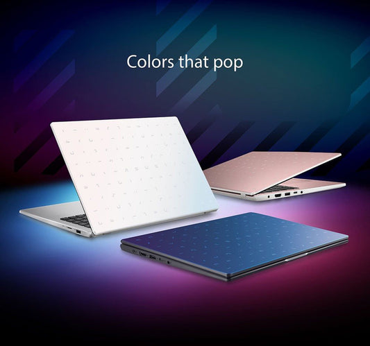 Asus Viviobook Go 15 Laptop, 15.6 inches HD Display, Intel Celeron N4500 Processor, 4 GB RAM, 128 GB eMMC, Windows 11, Peacock Blue, E510KA-BR858WS