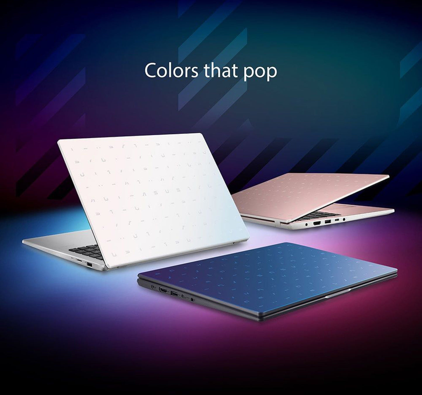 Asus Viviobook Go 15 Laptop, 15.6 inches HD Display, Intel Celeron N4500 Processor, 4 GB RAM, 128 GB eMMC, Windows 11, Peacock Blue, E510KA-BR858WS