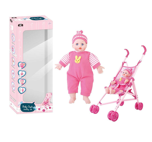 Power Joy Baby With Trolly 6617 36cm