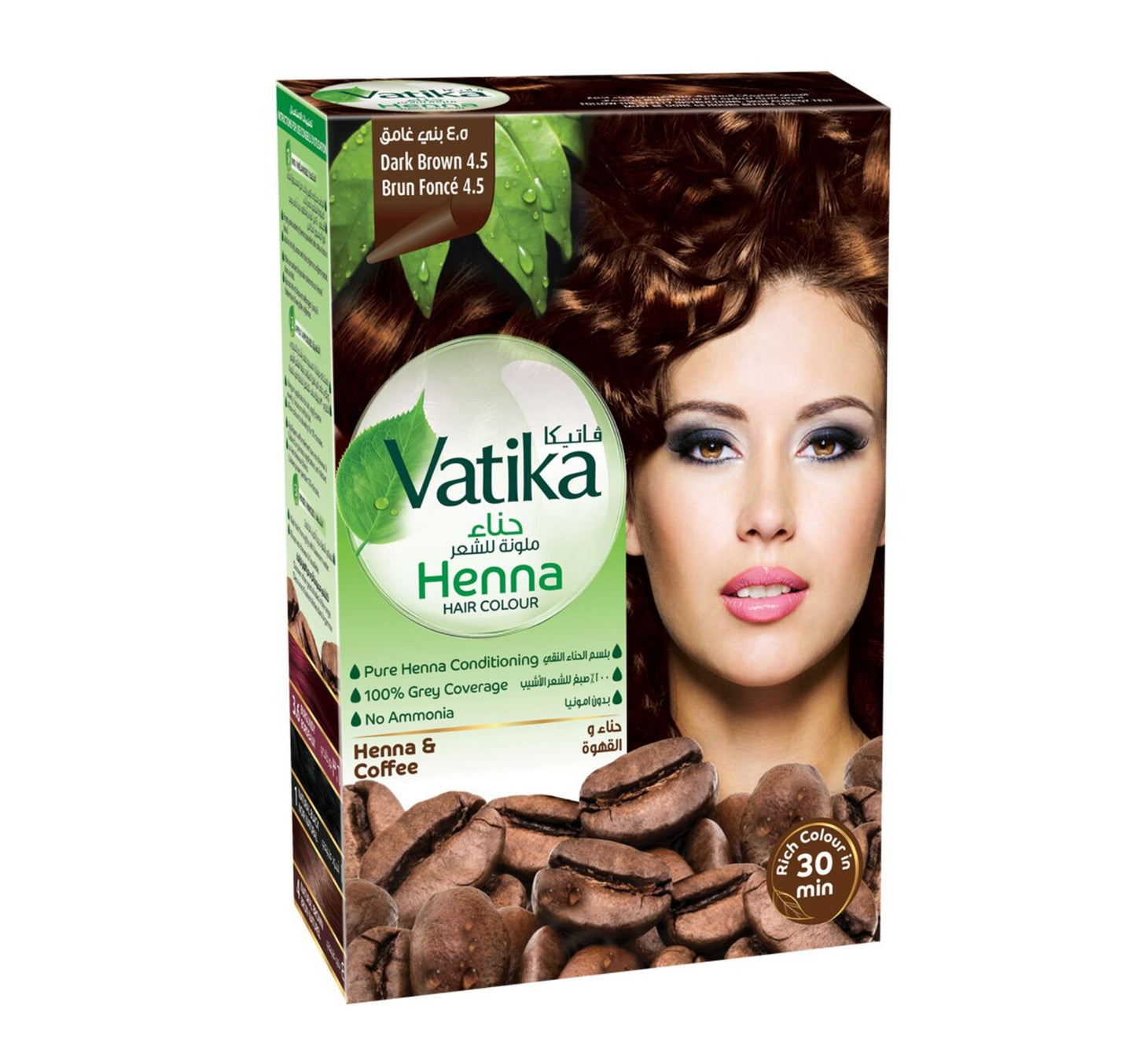 Vatika Naturals Henna Dark Brown 4.5 Hair Colour 60 g