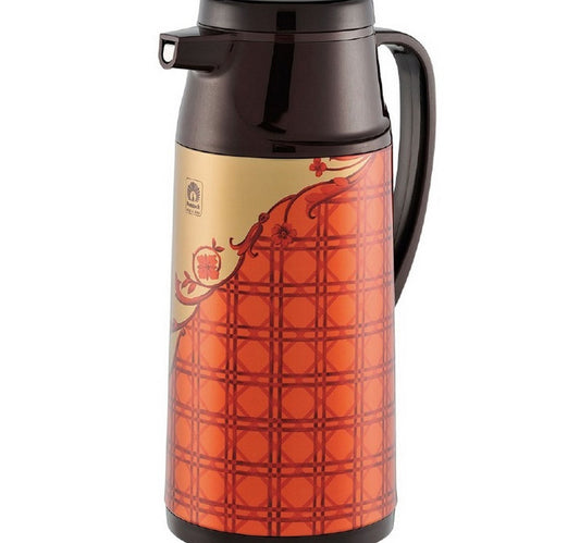 Peacock Flask Button 1Ltr Assorted