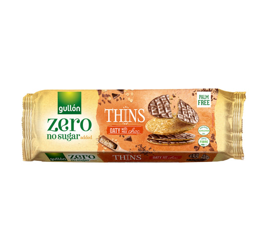 Gullon Thins Oaty With Milk Chocolate No Added Sugar 150 g