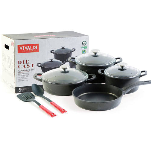 Vivaldi Die Cast Cookware Set 9Pc DC108