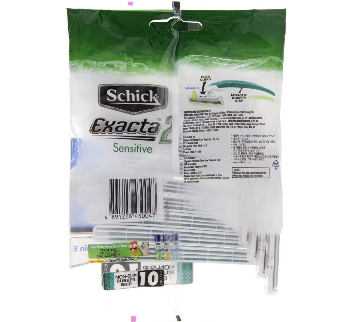 Schick Exacta II Sensitive Razor 10 pcs