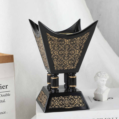Maple Leaf Ceramic Burner Gold Black 20cm