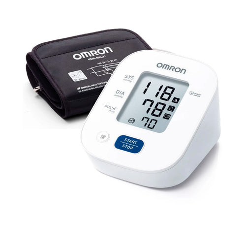 جهاز قياس ضغط الدم المنزلي Omron M2+ + سوار الذراع العلوي، 22-42 سم، HEM-7146-E