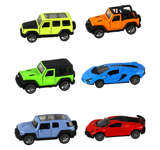 Skid Fusion Pull Back Die Cast Car ST1-36 Assorted 1pc