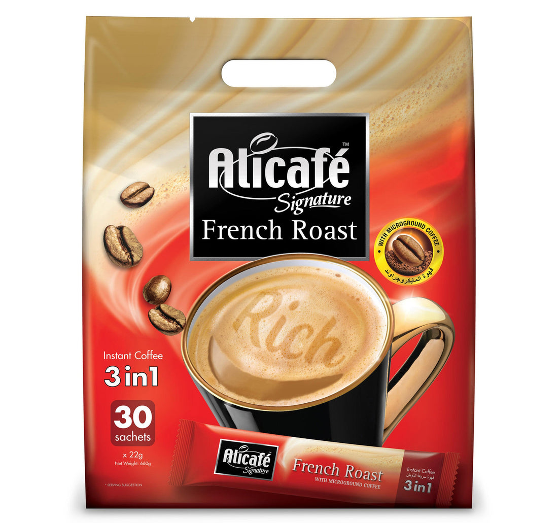 Power Root Alicafe Signature French Roast Instant Coffee 3 in 1 30 x 22 g