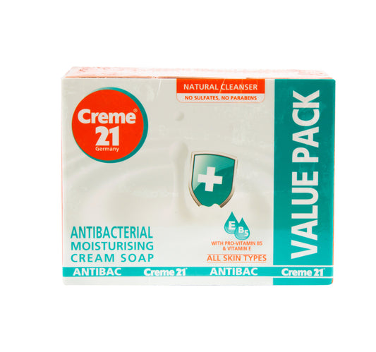 Creme 21 Anti-Bacterial Moisturising Soap Value Pack 3 x 125 g