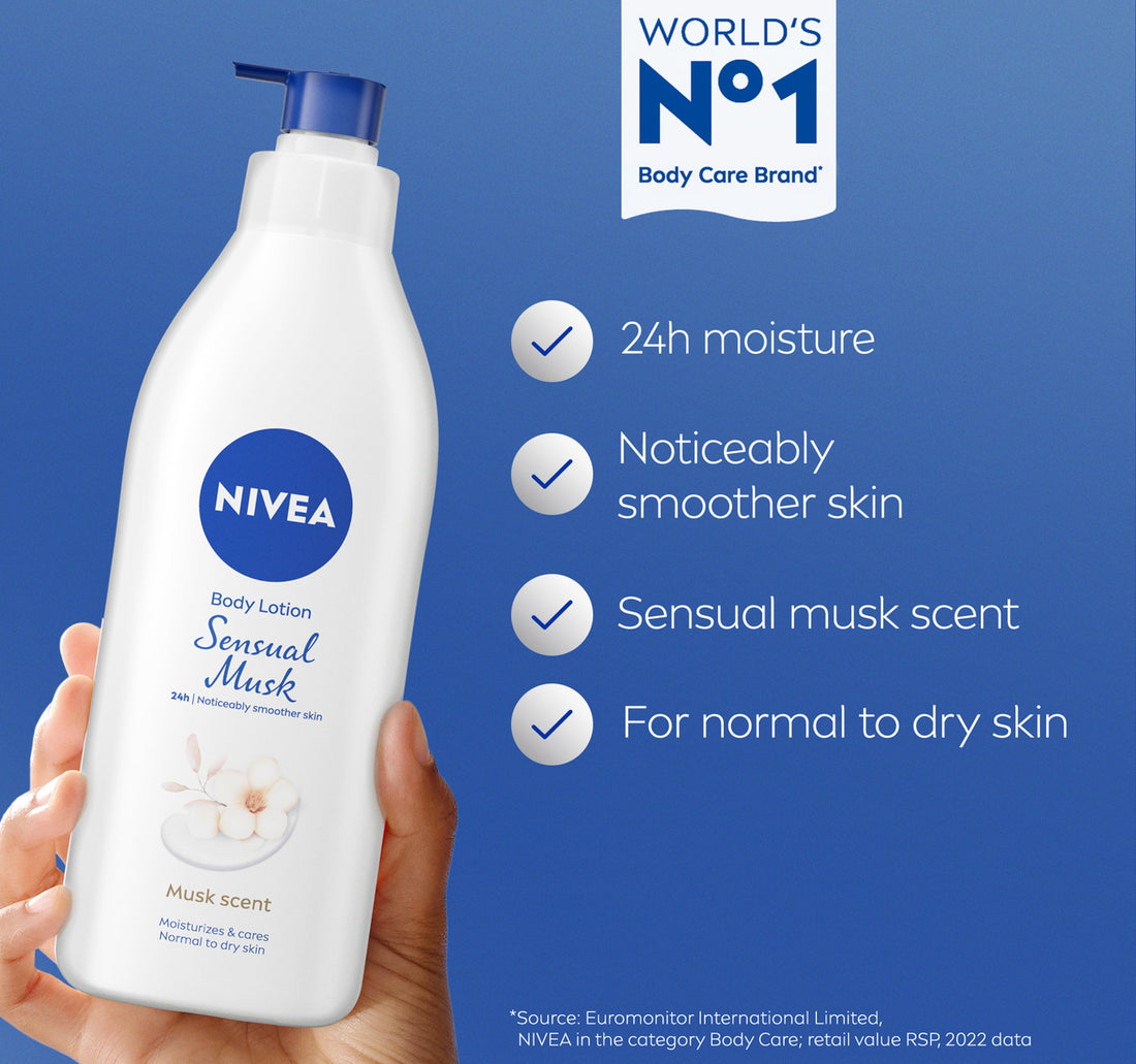 Nivea Body Lotion for Normal to Dry Skin Sensual Musk 400 ml