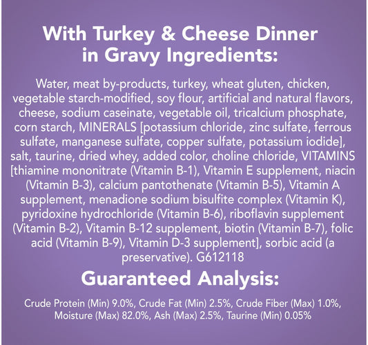 Friskies Savory Shreds Turkey & Cheese Dinner 156 g