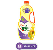 زيت ذرة عافية مع مستخلصات زيت دوار الشمس وزيت الكانولا 1.5 لتر