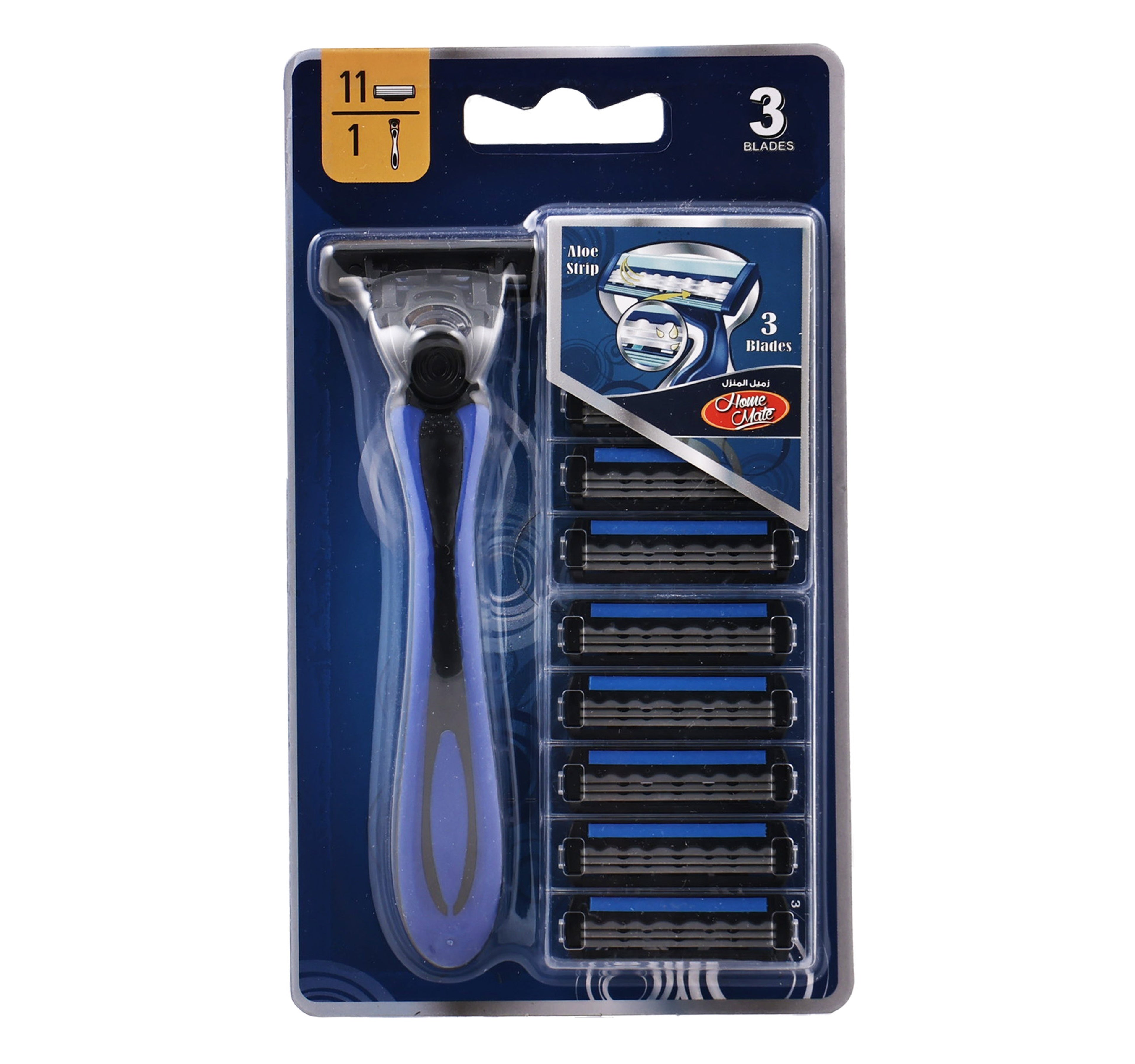Home Mate Disposable Razor + 3 Blades WL-2401 – Shefs