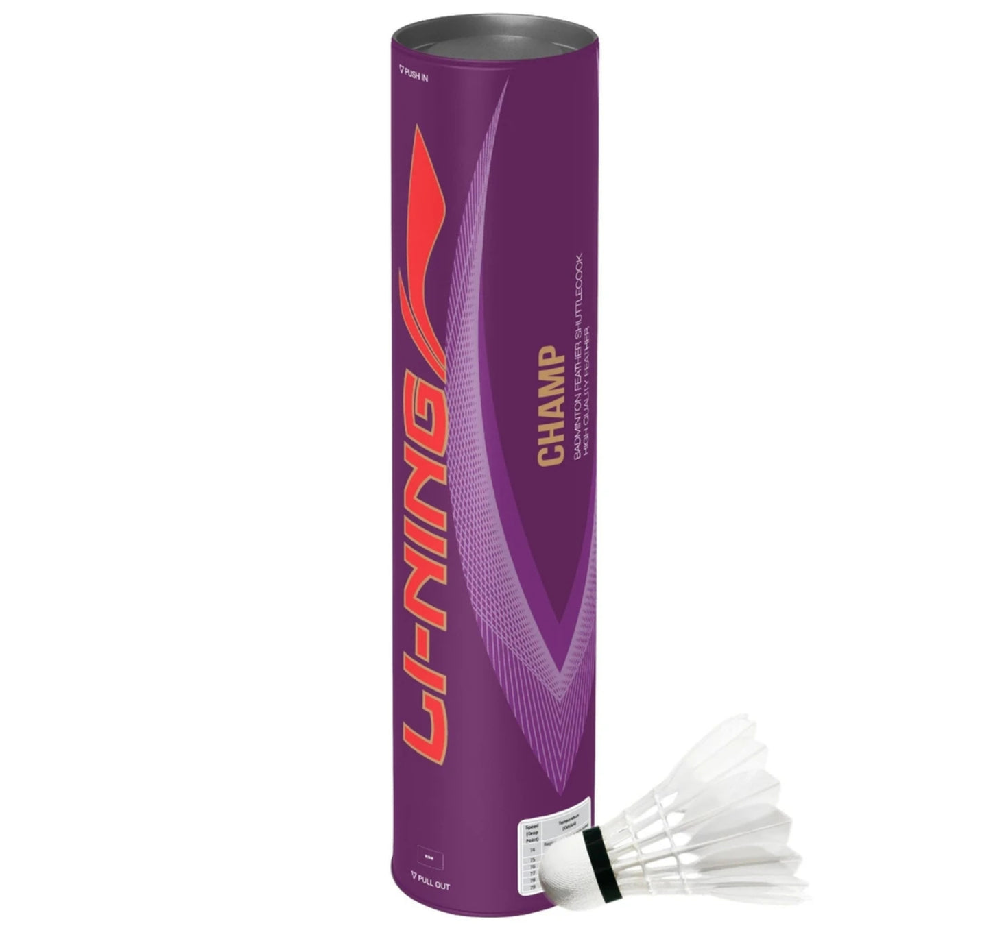 Li-Ning Badminton Shuttlecock Champ (Speed 76), AYQF062-3