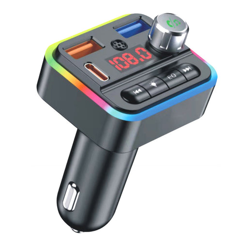 Universal RGB Lighting Wireless Car FM Player, UN-TCM186 Lulu Hypermarket