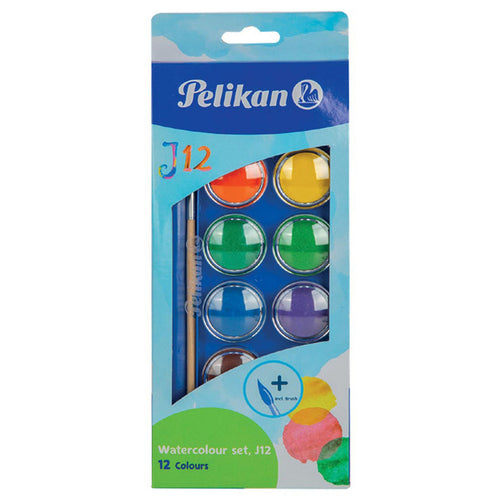 Pelikan Water Color 12 Colors + Brush 724633C