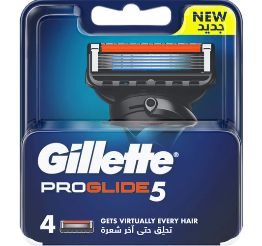 شفرات جيليت فيوجن بروغلايد ٥ اليدوية - عبوة من ٤ قطع