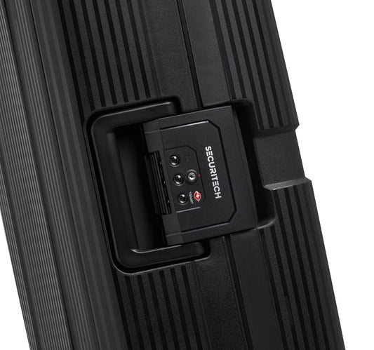 Delsey Securitech Stone 4 Double Wheels Hard Trolley, 55 cm, Black