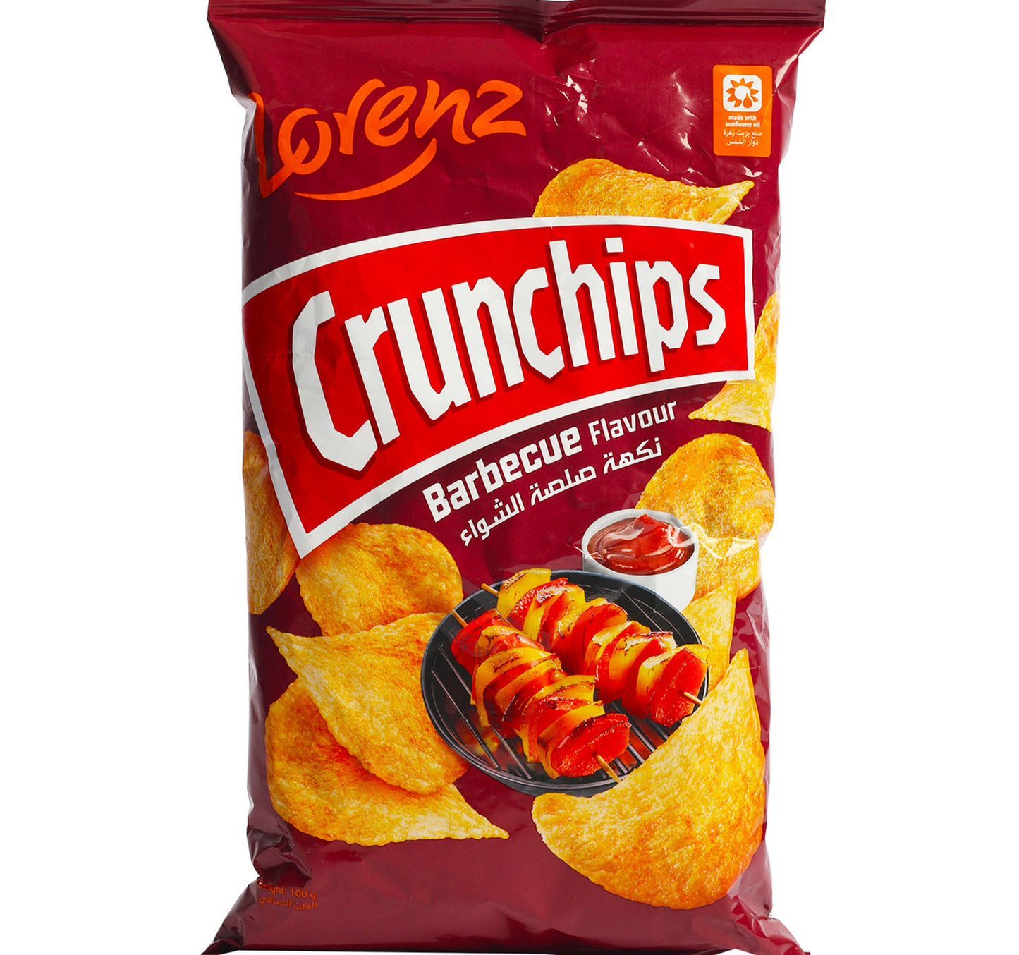 Lorenz Barbecue Flavoured Crunchips 100 g