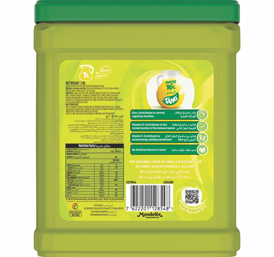 Tang Lemon Flavoured Drinking Powder 2 kg