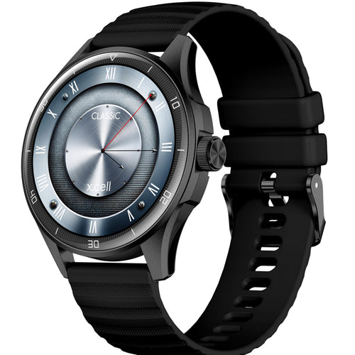X.cell Classic 6 Smartwatch, 1.43 inches AMOLED Display, Black Lulu Hypermarket