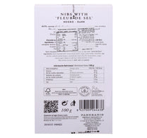 Pancracio Nibs with Fleur de Sel Dark Chocolate 100 g