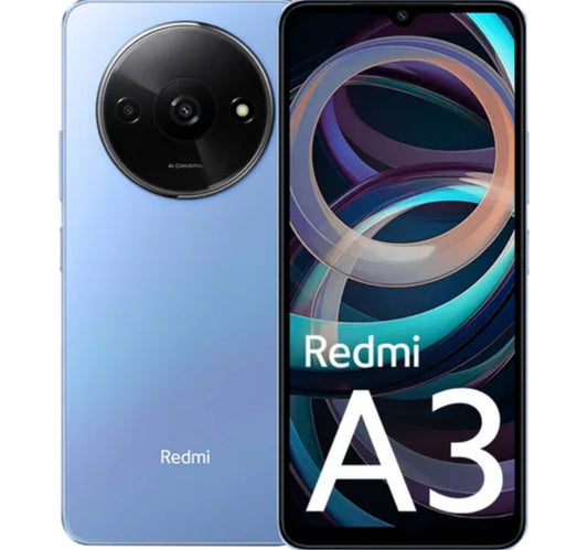 Xiaomi Redmi A3 4G Smartphone, 3 GB RAM, 64 GB Storage, Star Blue