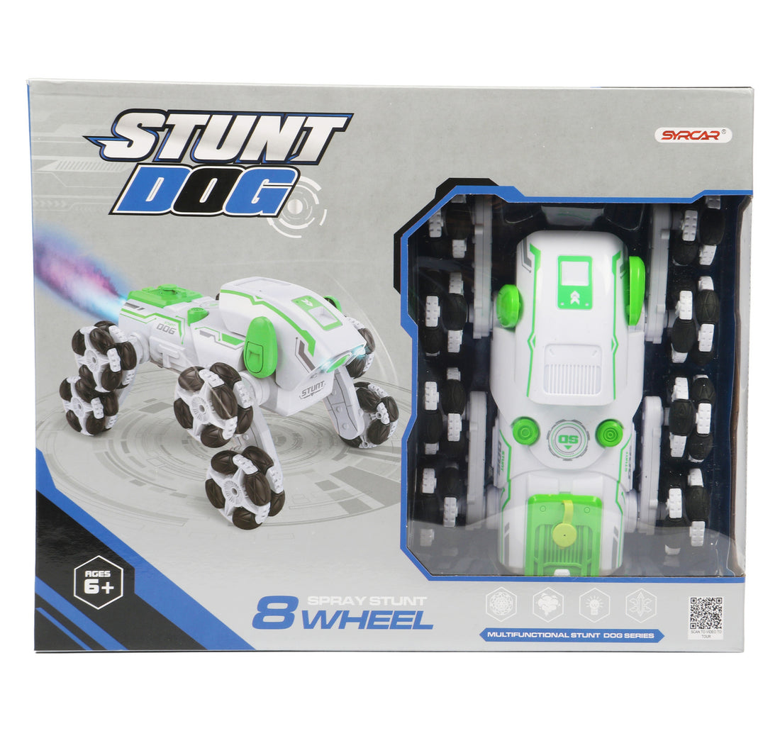 Skid Fusion Remote Control 8 Wheels Stunt Dog 666-820 Assorted