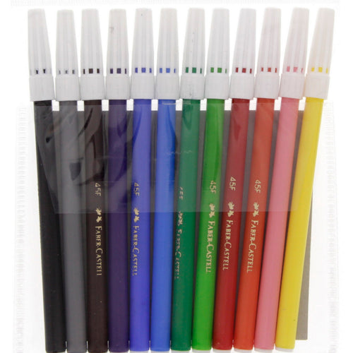 Faber-Castell Fibre Tip Color Pens 12 Pieces