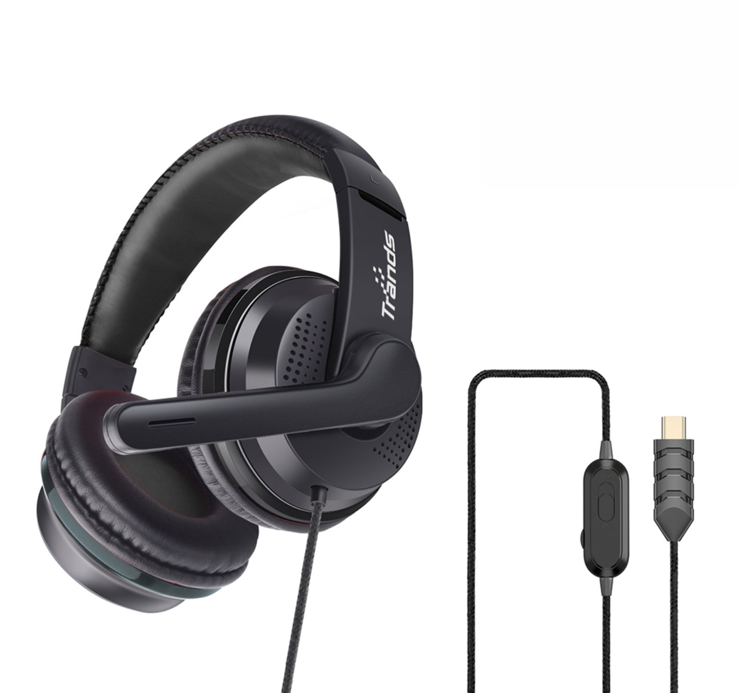 Trands Type-C Stereo Wired Headphones with Microphone HS998