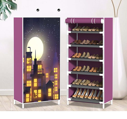 Maple Leaf Home 3D Fabric Shoe Cabinet 6Layer, 1001