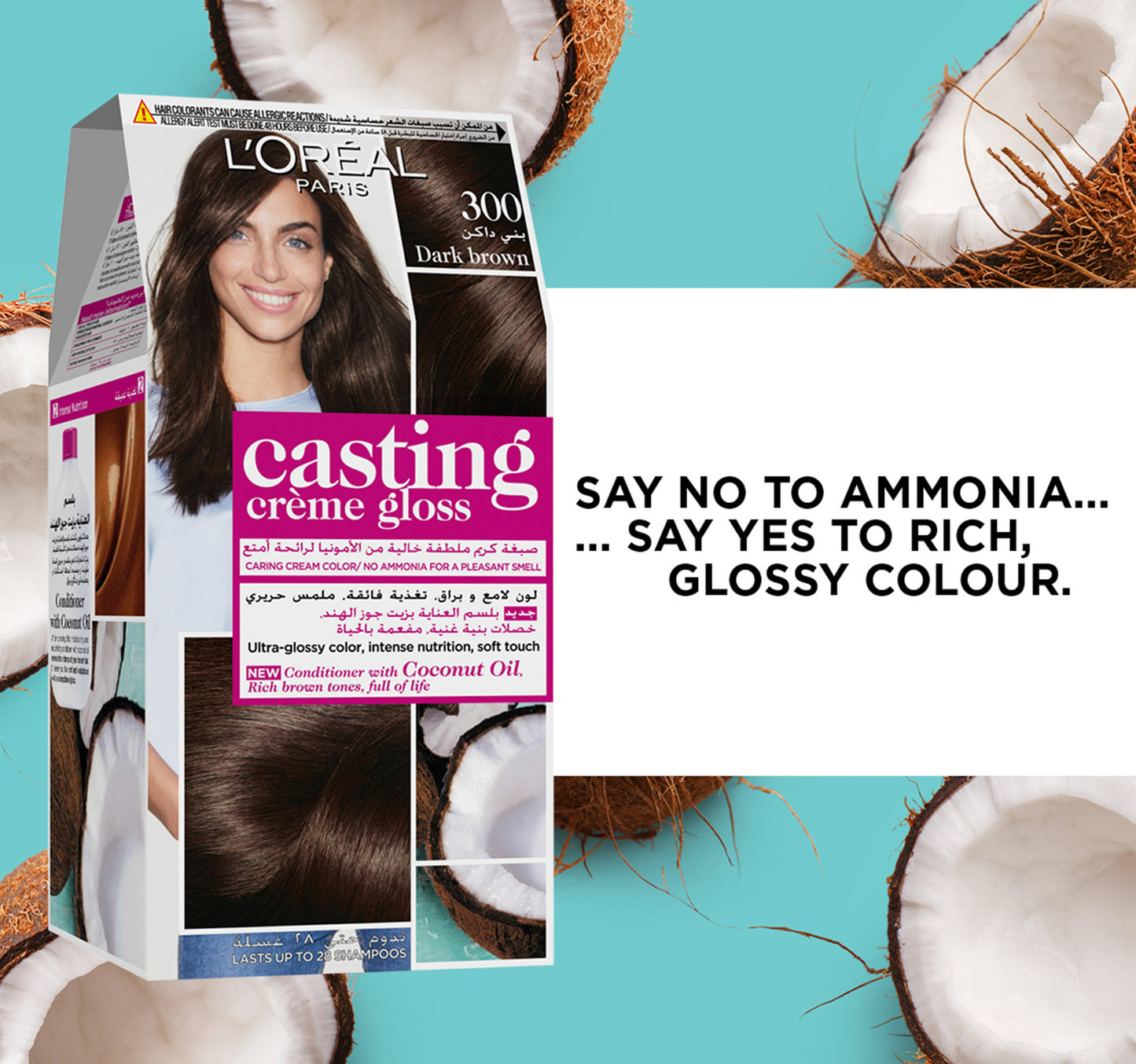 L'Oreal Paris Casting Creme 300 Gloss Dark Brown 1 pkt