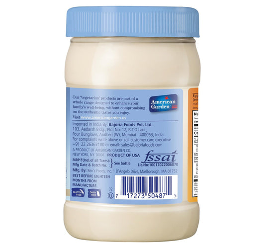 American Garden Mayonnaise Egg Free Gluten Free Vegetarian 16.2 oz