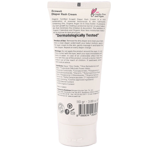 Ecowell Organic Diaper Rash Cream 110 g