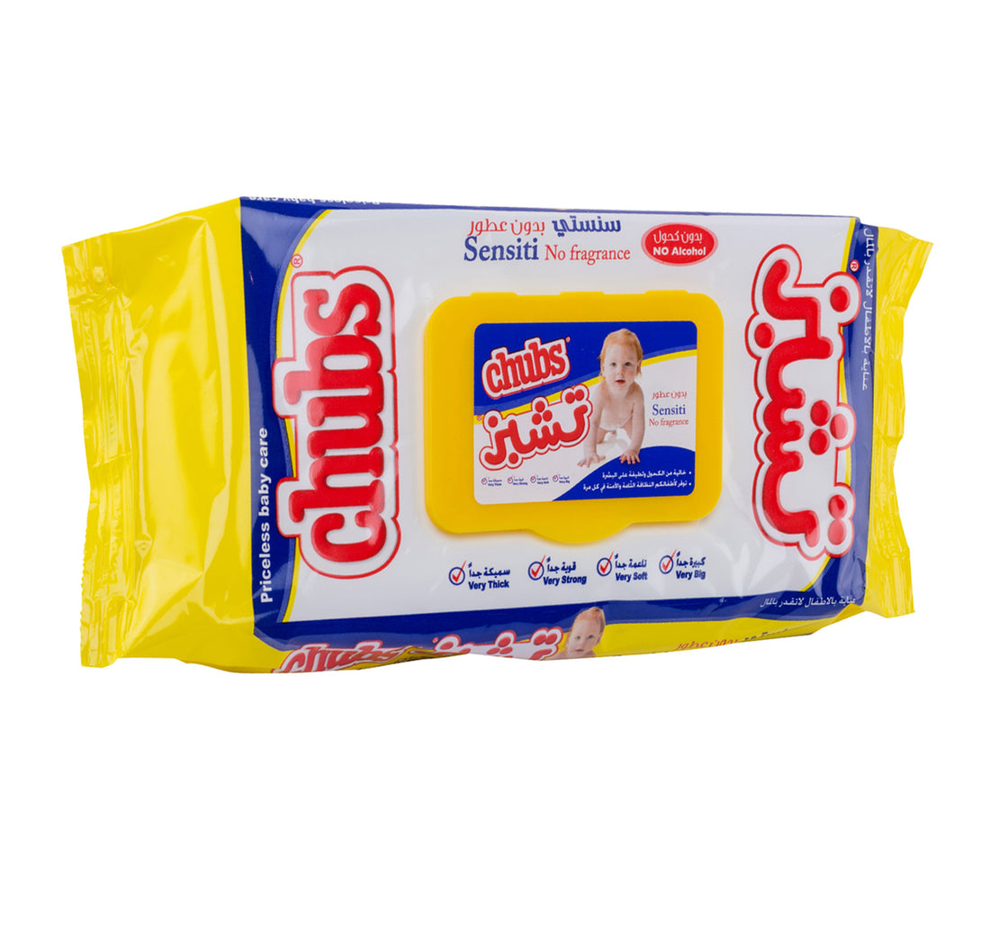 مناديل مبللة للأطفال الحساسة من تشوبز، عبوة سفر، 40 قطعة