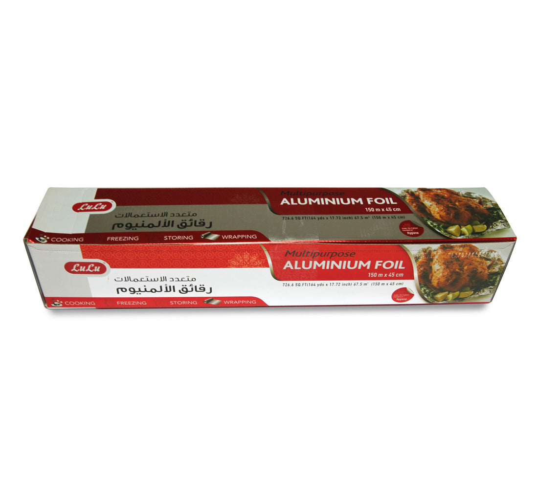 LuLu Multipurpose Aluminium Foil Size 150m x 45cm 726.6sq.ft 1 pc