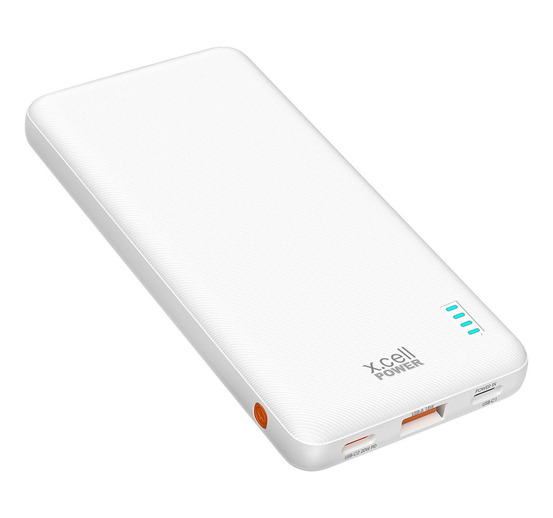 Xcell Power Bank, 10200 mAh, White, PC-10200PD