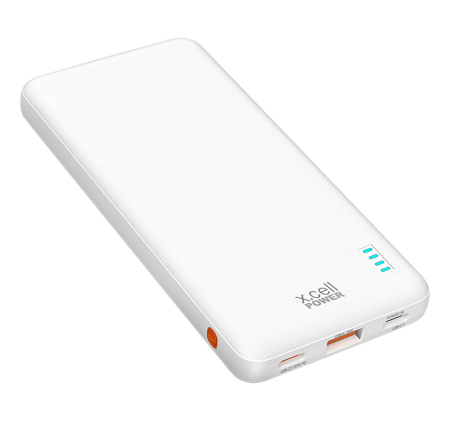 Xcell Power Bank, 10200 mAh, White, PC-10200PD
