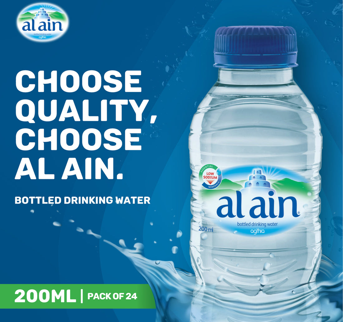 Al Ain Bottled Drinking Water Low Sodium 24 x 200 ml