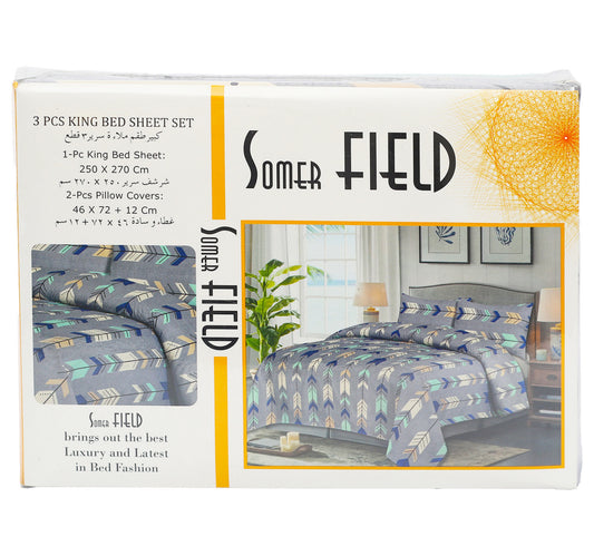 Somer Field Bed Sheet Set 250 x 270cm Assorted