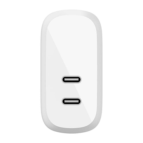 Belkin WCB006myWH Dual 20W USB-C PD Charger