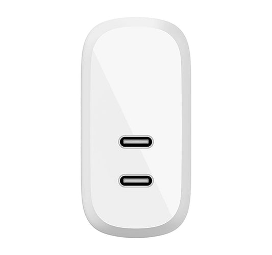Belkin WCB006myWH Dual 20W USB-C PD Charger