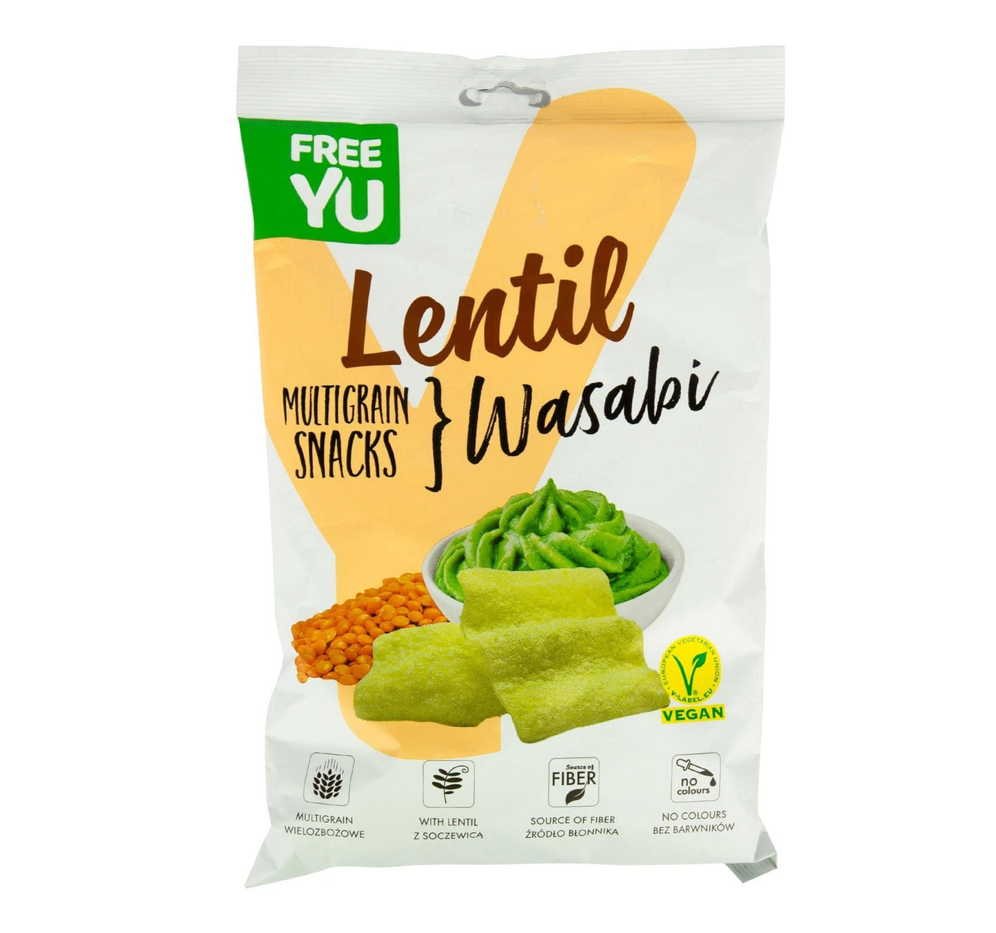 Freeyu Lentil Wasabi Multigrain Snacks 70 g