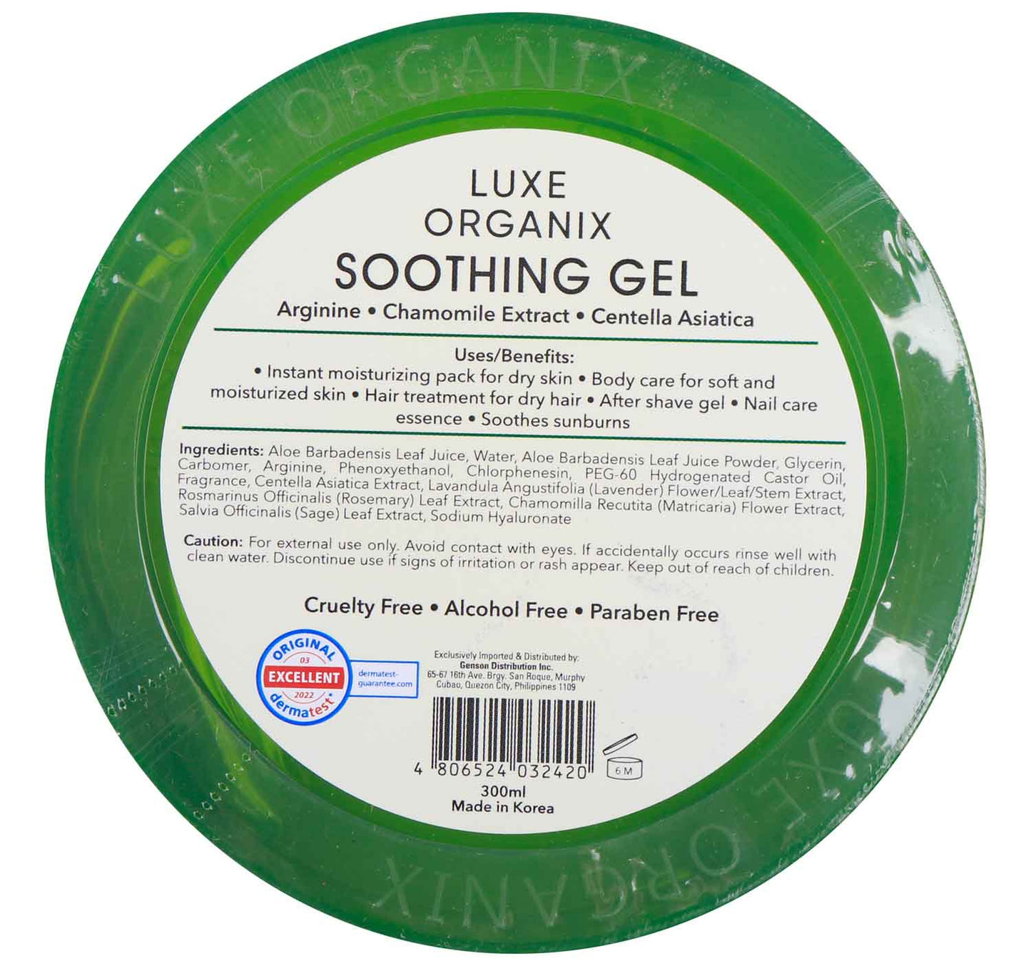 Luxe Organix Aloe Vera Soothing Gel 300 ml