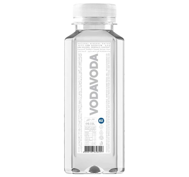 Vodavoda Natural Mineral Water Plastic Bottle 330 ml